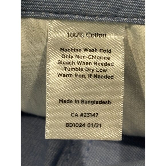 Talbots 2P Supersoft Cargo Pants 100% Cotton Blue - Picture 5 of 10